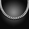 brand 925 Sterling Silver Necklace for men's classic personality 10MM chain 24 inches Christmas gifts party fine Jewelry