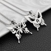 butterfly pendant wispy all-match titanium steel necklace jewelry all-match student necklace
