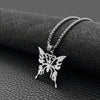 butterfly pendant wispy all-match titanium steel necklace jewelry all-match student necklace
