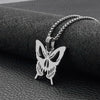 butterfly pendant wispy all-match titanium steel necklace jewelry all-match student necklace