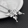 butterfly pendant wispy all-match titanium steel necklace jewelry all-match student necklace