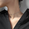 cute silver plated choker for women Simple short chain necklace jewellery for female Choker Clavicle Chain for girls