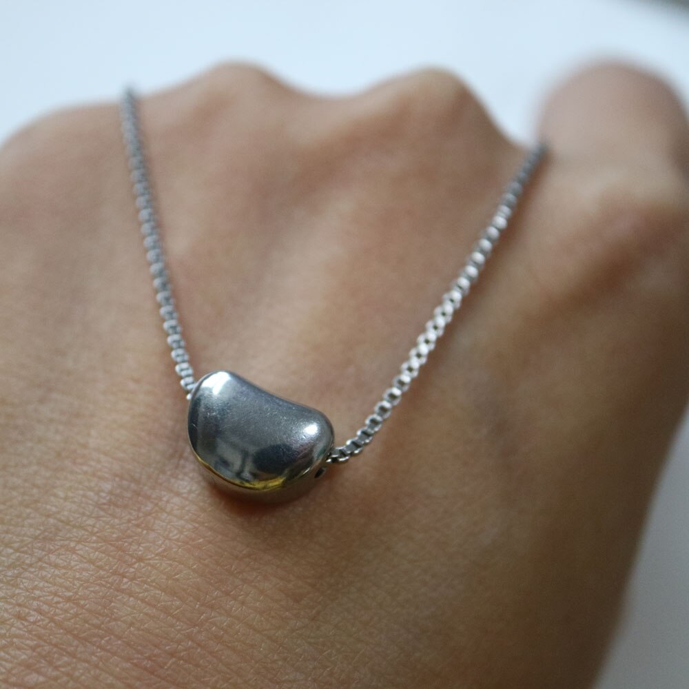 cute silver plated choker for women Simple short chain necklace jewellery for female Choker Clavicle Chain for girls