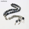 Fashion dark gr agate 33 beads Islamic Muslim tasbih Allah Rosary Natural gr 6 8 10mm beads agate bracelet gift