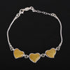 Fashion d fashion hand ornament 925 silver inlaid Amber Bracelet jewelry Genuine luxury