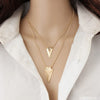 double geometry metal choker necklace exaggerated Clavicle necklace women men necklaces & pendants collares