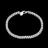 fine 4MM box chain 925 sterling silver Bracelet for man woman Popular brands noble jewelry designer jewelry party gifts