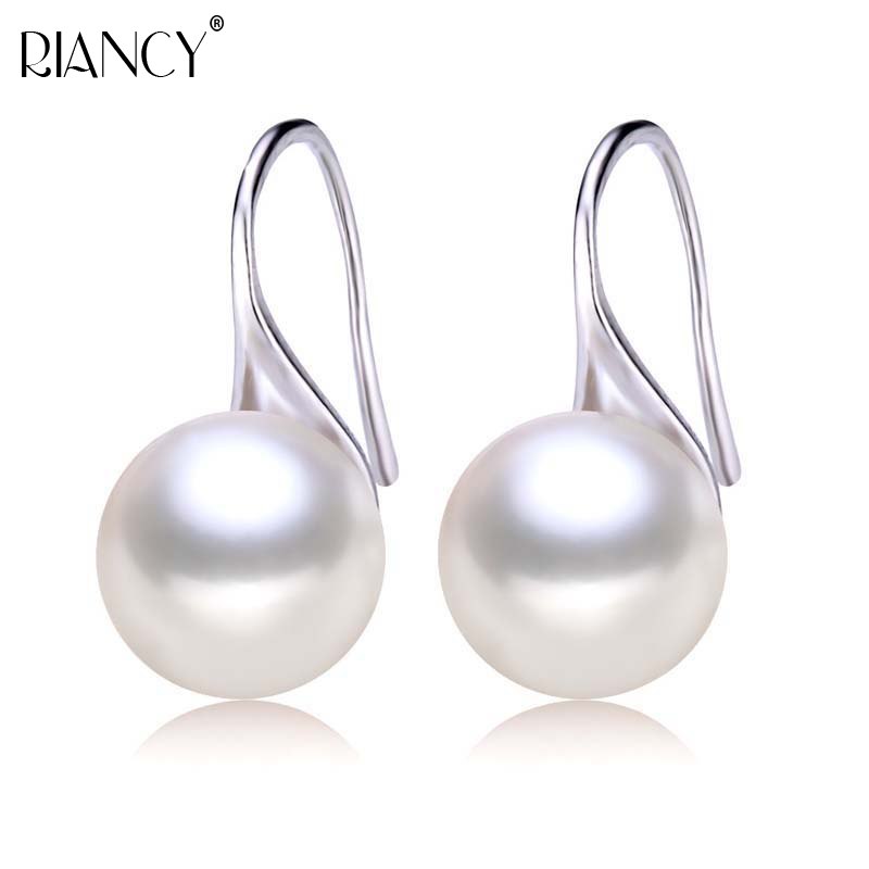 Fashion high quality pearl earrings High Luster Pearl jewelry Classic 925 silver earrings for women Party wedding earrings