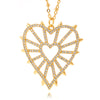 hip-hop trend English letters romantic love heart-shaped oil drop necklace inlaid zirconium personality clavicle chain