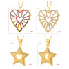 hip-hop trend English letters romantic love heart-shaped oil drop necklace inlaid zirconium personality clavicle chain