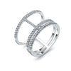 Fashion jewelry European RING RING Female Crystal from Swarovski Simple Temperament Wild Anti-allergic