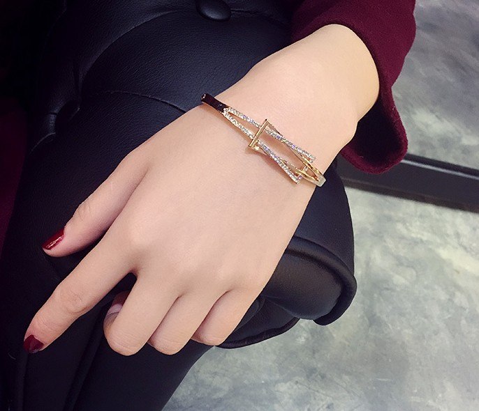 Fashion jewelry Flash Little Swarovski Micro Bracelet charm bracelet Crystals from Swarovski for women's gift