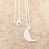 jewelry gold  silver plated fun moon necklace for women