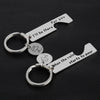keychain Engraving Personalized Simple Hollow Heart-Shaped  Stainless Steel Accessories Creative Gift
