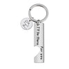 keychain Engraving Personalized Simple Hollow Heart-Shaped  Stainless Steel Accessories Creative Gift