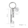 keychain Engraving Personalized Simple Hollow Heart-Shaped  Stainless Steel Accessories Creative Gift