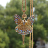 ladies jewelry angel necklace ladies sweater chain shiny crystal necklace angel doll pendant romantic party necklace