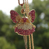 ladies jewelry angel necklace ladies sweater chain shiny crystal necklace angel doll pendant romantic party necklace