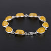 Fashion ladies jewelry jewelry accessories, natural wax wax bracelet, 925 silver inlaid wax