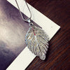 Fashion long section leaf sweater chain necklace Fine jewelry Crystals from Swarovski female OpaL hanging chain jewelry