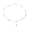 Fashion multi color adjustable 925 sterling silver chain,real natural pearl necklace pendant jewelry for women