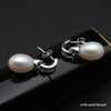 Fashion natural white pink purple gr black Pearls earring bridal 925 sterling silver pearl earring women party gift