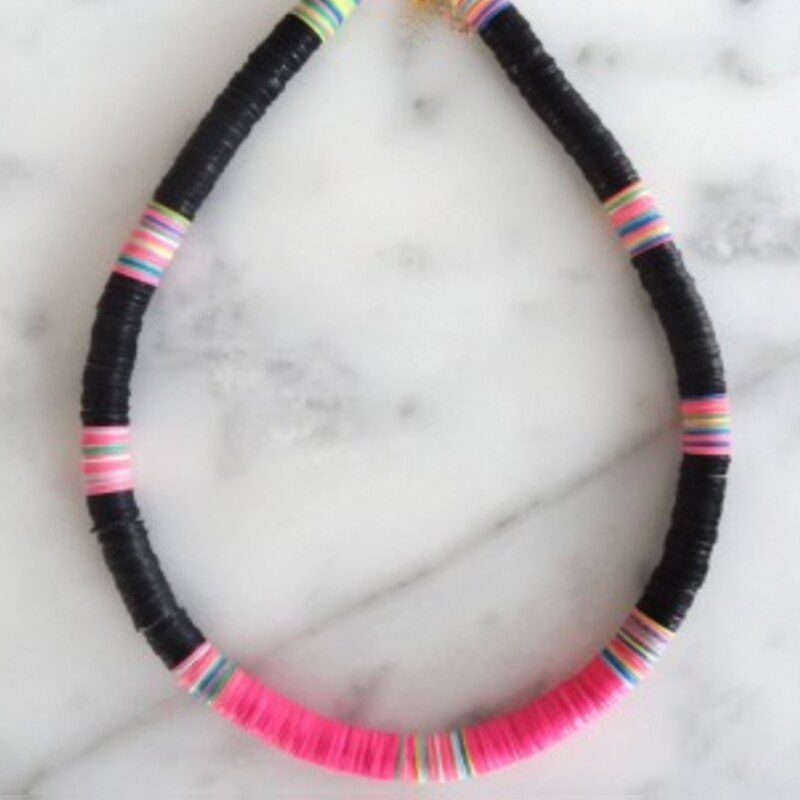 color silicone necklace women ethnic style neck jewelry handmade 10mm thick silicone choker adjustable 2022 wholesal