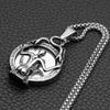 photo demon mirror pendant necklace stainless steel fine polished vintage necklace sale