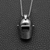 punk style mask men's pendant titanium steel hanging neck jewelry student hipster sale