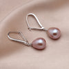 Fashion real 925 sterling silver earrings with natural pearl earring clip pearl earrings for women pearl jewelry gift