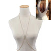 sexy bikini crystal chain thigh chain chest chain exquisite simple Rhinestone chain chest chain gift for lovers