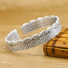 Fashion silver Genuine Ag999 seiko fine silver jewelry fashion elegant lady heart sutra bracelet Light and decoration,