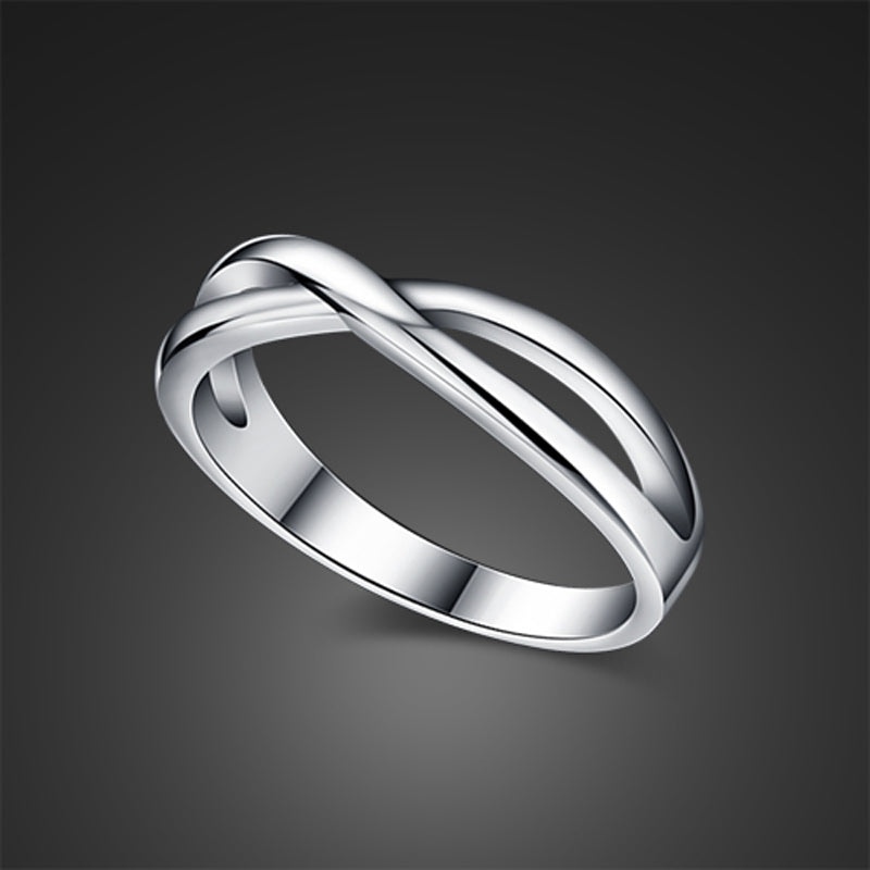 Fashion simple glossy ring. Solid 925 sterling silver girl ring finger charm woman silver ring. Wholesale silver jewelry gift