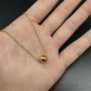 simple small golden ball clavicle chain romantic temperament women's stainless steel snake bone chain