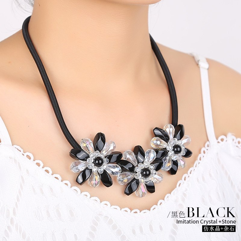 Fashion stone Necklace Crystal simulation Necklace for Women Fashion Chains crystal Popular Jewelry For Necklace