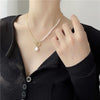 trend retro tro tender pearl necklace female 2021 tide temperament contracted neck chain clavicle chain