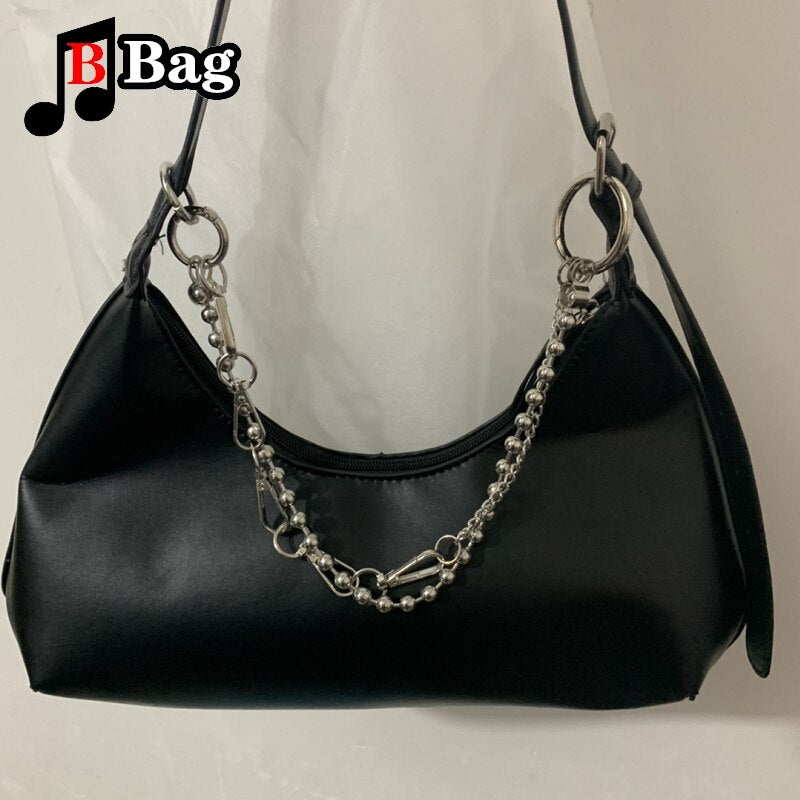 versatile Metal chain punk bag chain Decoration single shoulder slant across bag Pendant DIY Accessories