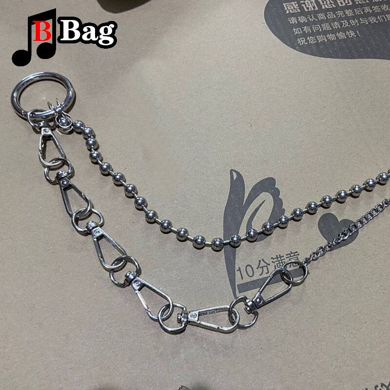 versatile Metal chain punk bag chain Decoration single shoulder slant across bag Pendant DIY Accessories