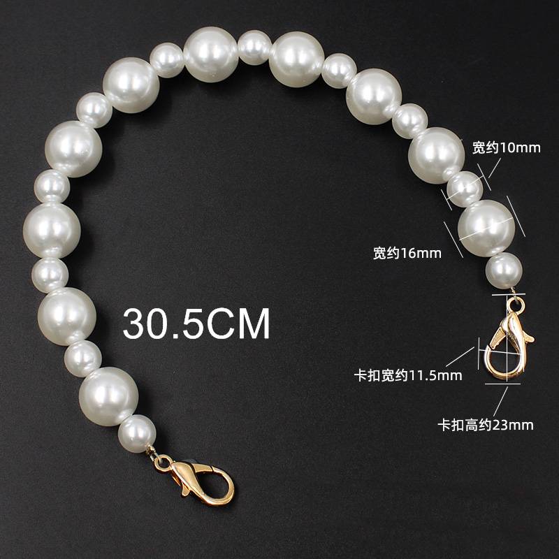 versatile Pearl chain Decoration single shoulder slant across bag Pendant DIY Underarm bag accessories handbag chain