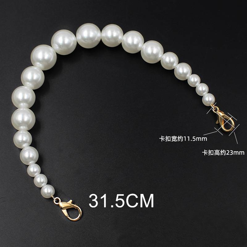 versatile Pearl chain Decoration single shoulder slant across bag Pendant DIY Underarm bag accessories handbag chain