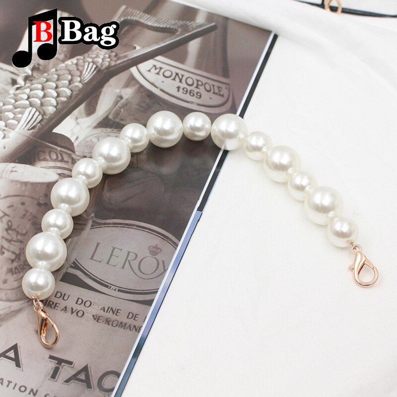 versatile Pearl chain Decoration single shoulder slant across bag Pendant DIY Underarm bag accessories handbag chain