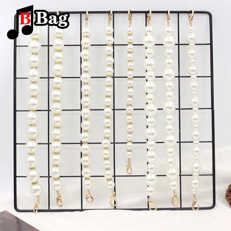 versatile Pearl chain Decoration single shoulder slant across bag Pendant DIY Underarm bag accessories handbag chain