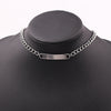 Fashionable Choker necklace Hip Hop Rectangular Piece Choker necklace Man Women Banquet Wine Party Jewelry Accessories Gift