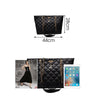 Fashionable Plaid Women Shoulder Bag Fawn Metal Decoration Lady Travel Bag Chain High Capacity Female Shopping Bag Tote Handbag