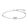 Fashionable Simple Elegant Bow Tie 925 Sterling Silver Bracelet