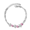 Fashionable Simple Elegant Box Flower 925 Sterling Silver Bracelet
