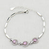 Fashionable Simple Elegant Hollow Heart 925 Sterling Silver Bracelet