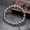 Fashionable natural white crystal bracelet lovers Serra 10 mm female white crystal