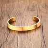 Silver/ Gold/ black 8mm Stainless Steel Fashion Half Cuff Bracelet Bangle For Men Jewelry 2.4''