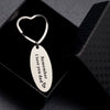 Father's Day gift keychain deep engraving for Dad father stainless steel charm birthday handmade charm keyring  present